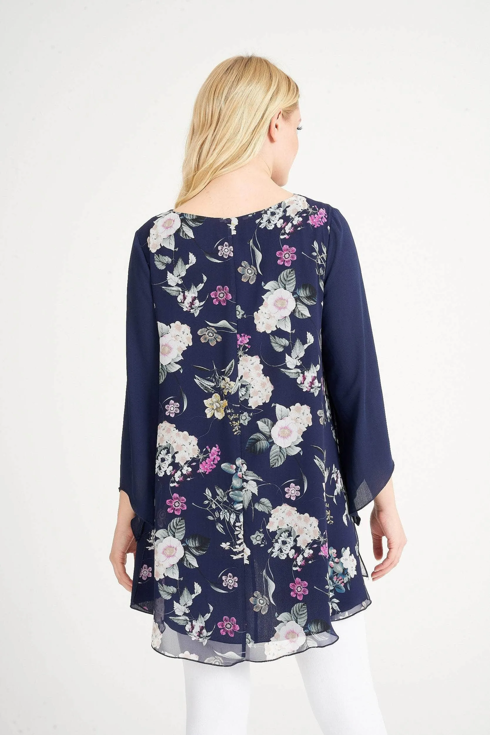 Saloos Double Layer Flute Sleeve Top