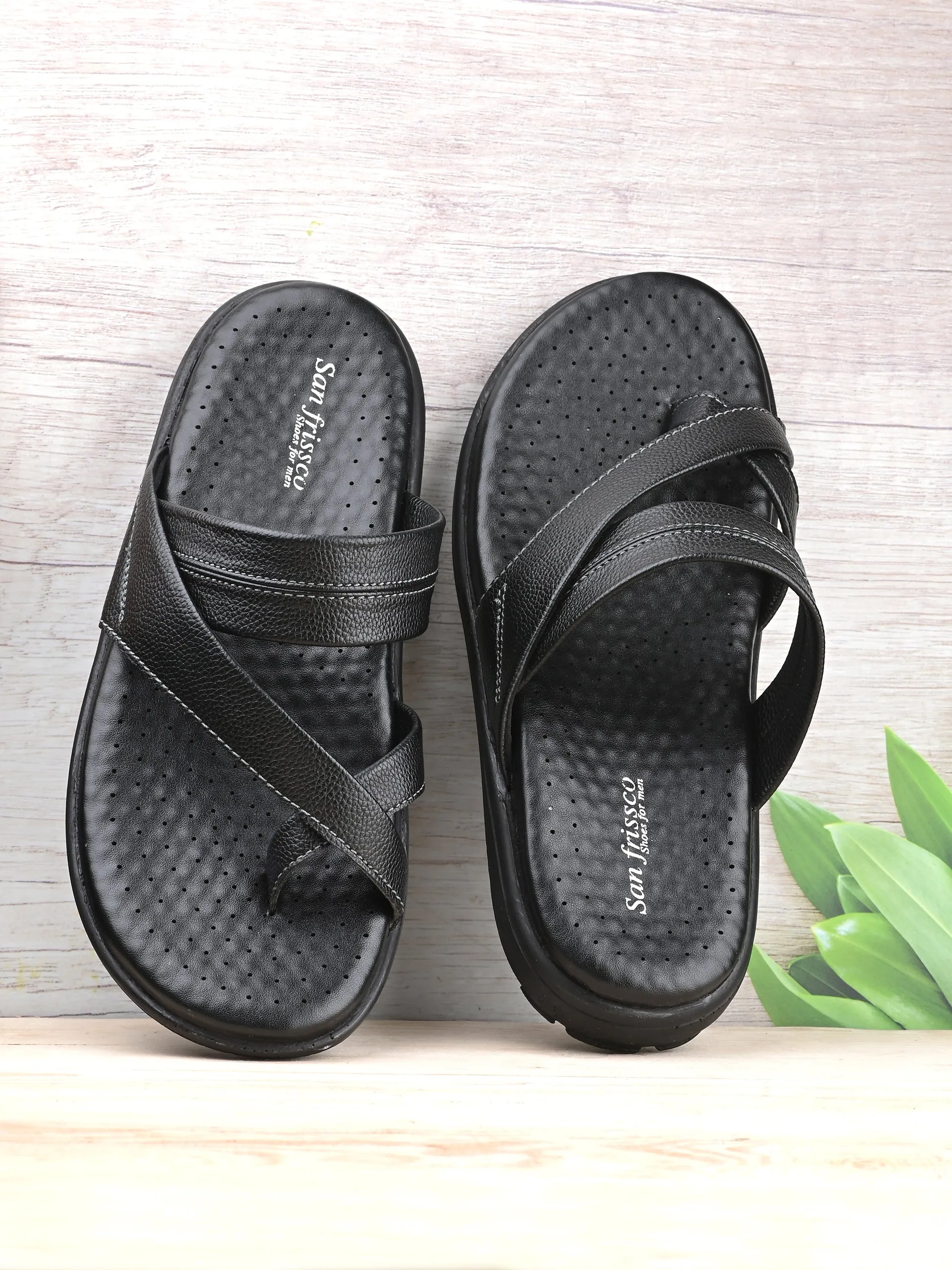 Select Black Comfort Slippers