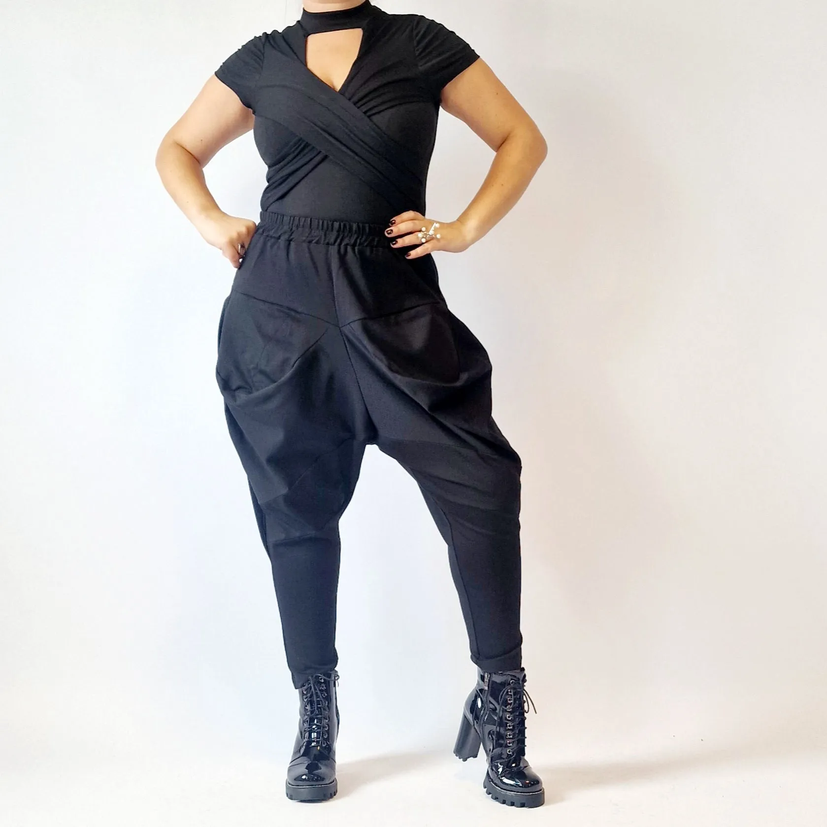 Simple Moderne Jazz Up Puffed Style Punky Trousers