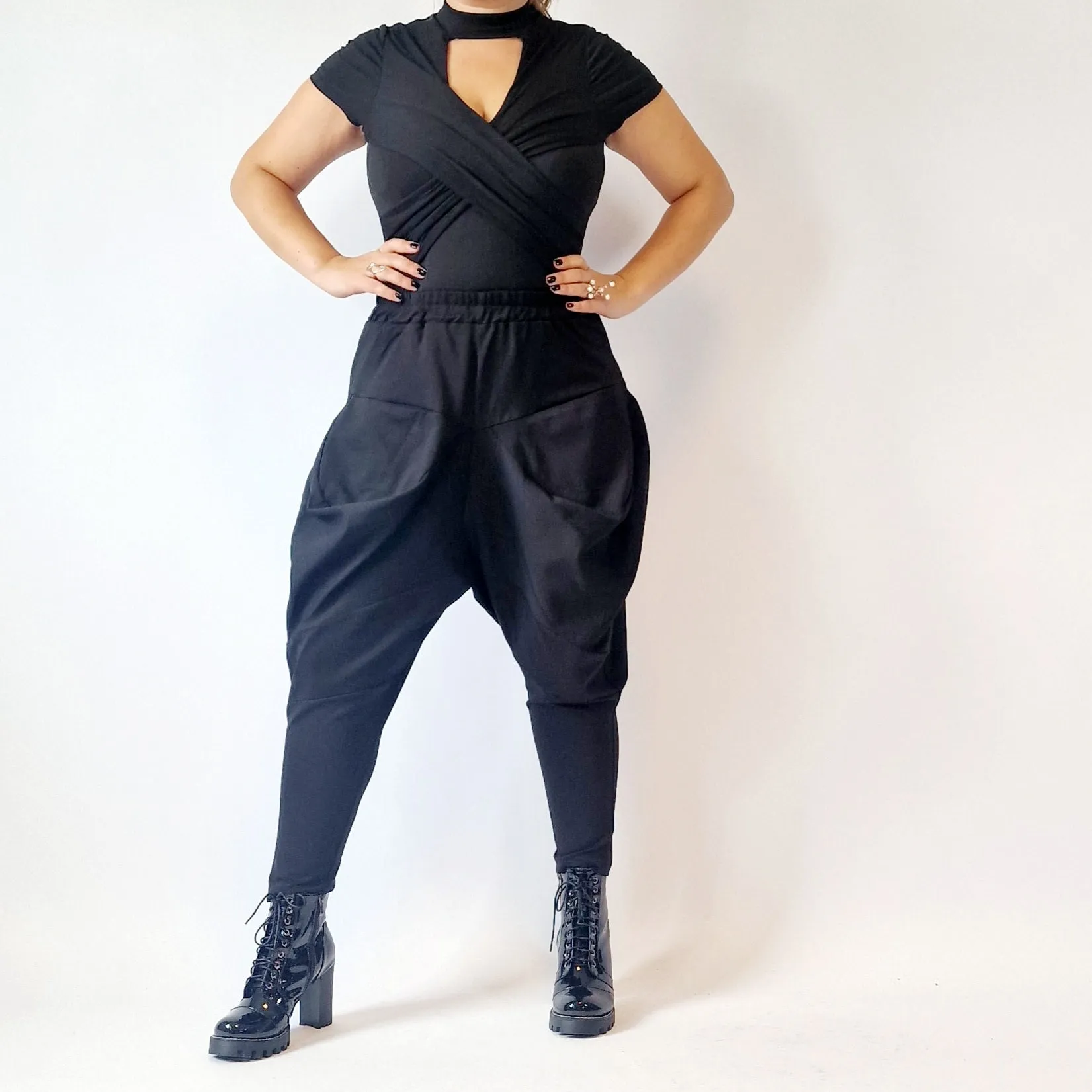 Simple Moderne Jazz Up Puffed Style Punky Trousers