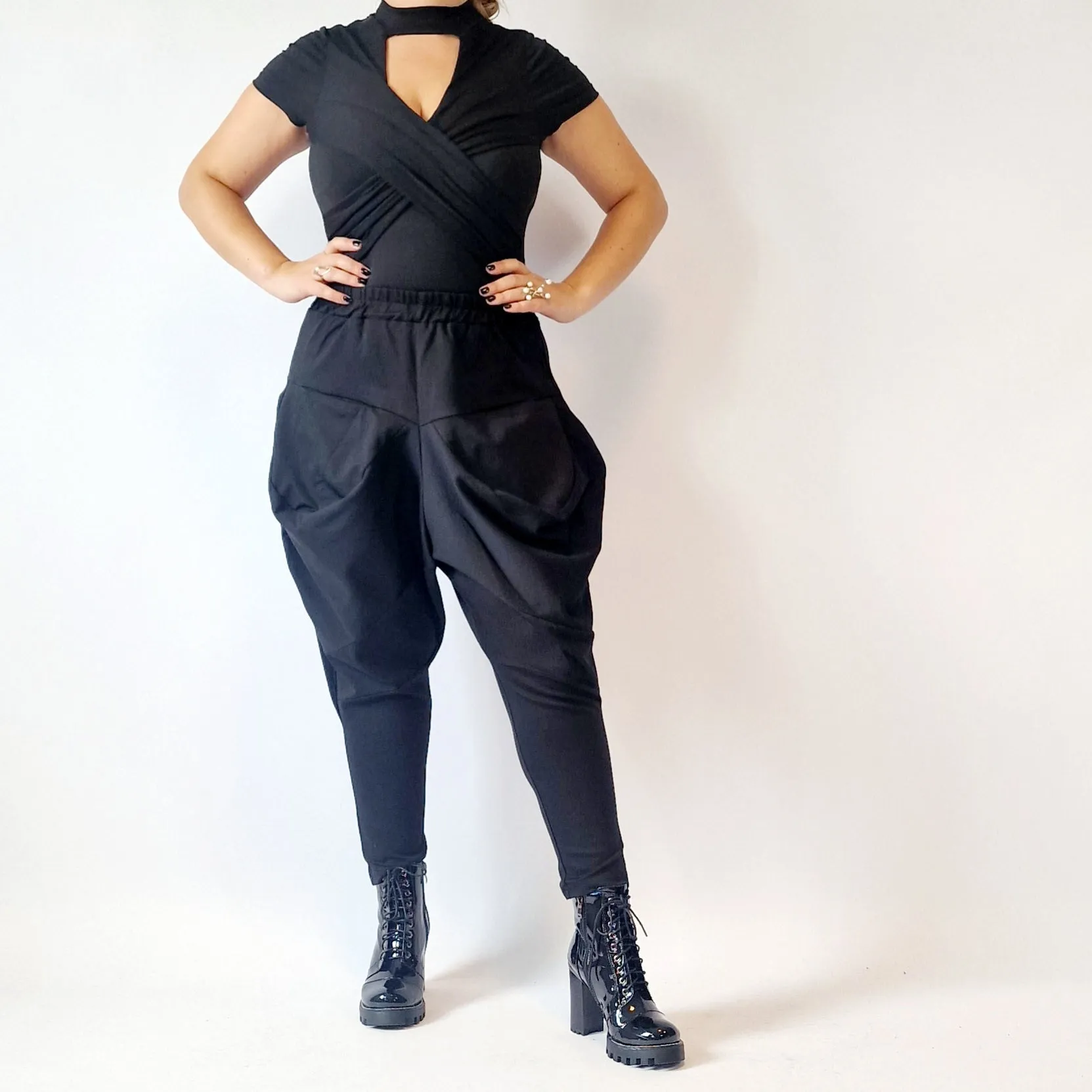 Simple Moderne Jazz Up Puffed Style Punky Trousers