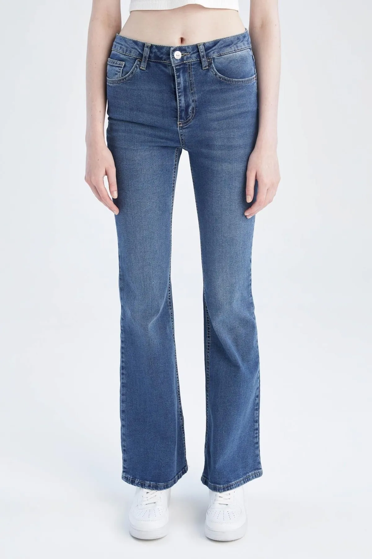 Spanish Leg Normal Waist Jean Trousers