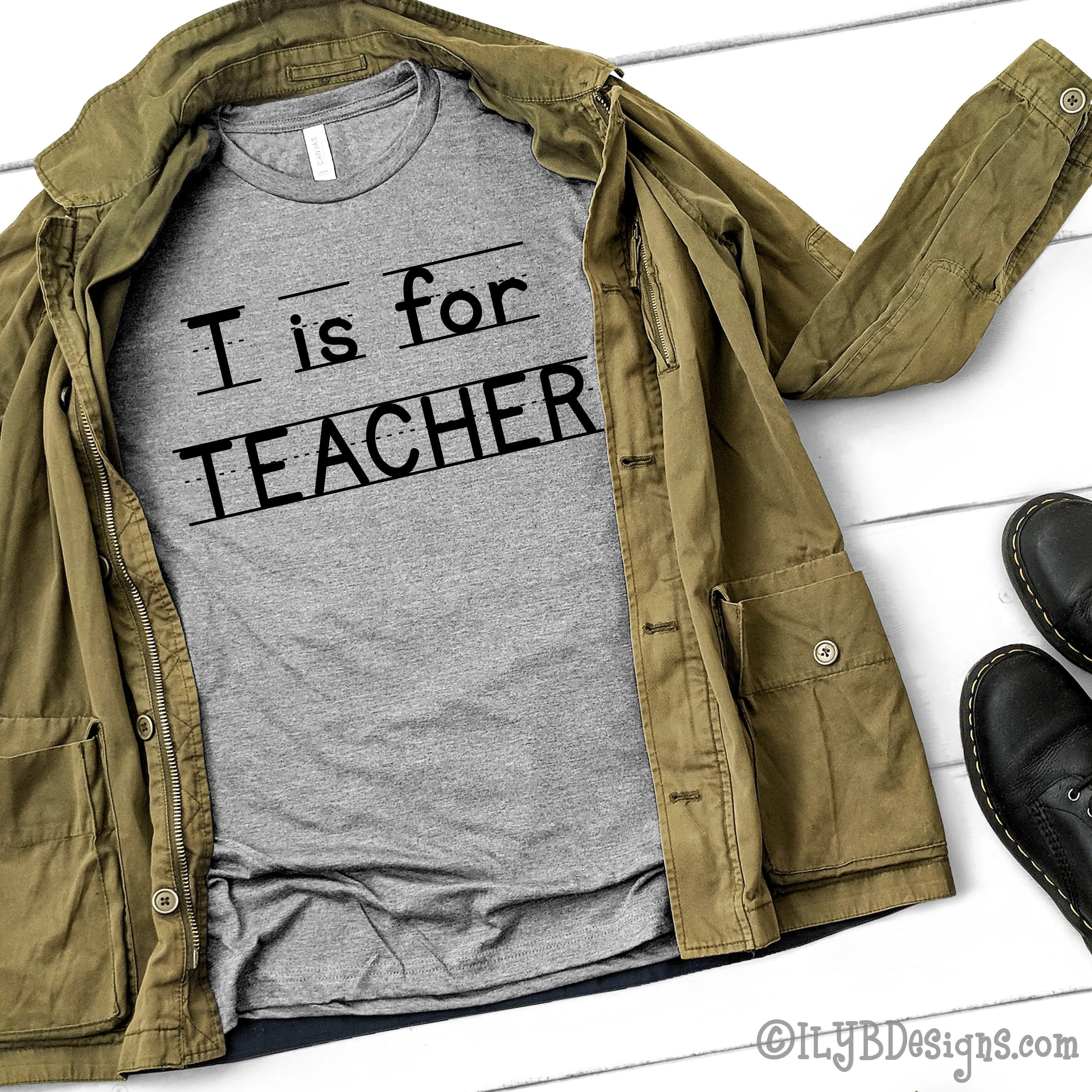 T is for Teacher Shirt | ABC Shirt