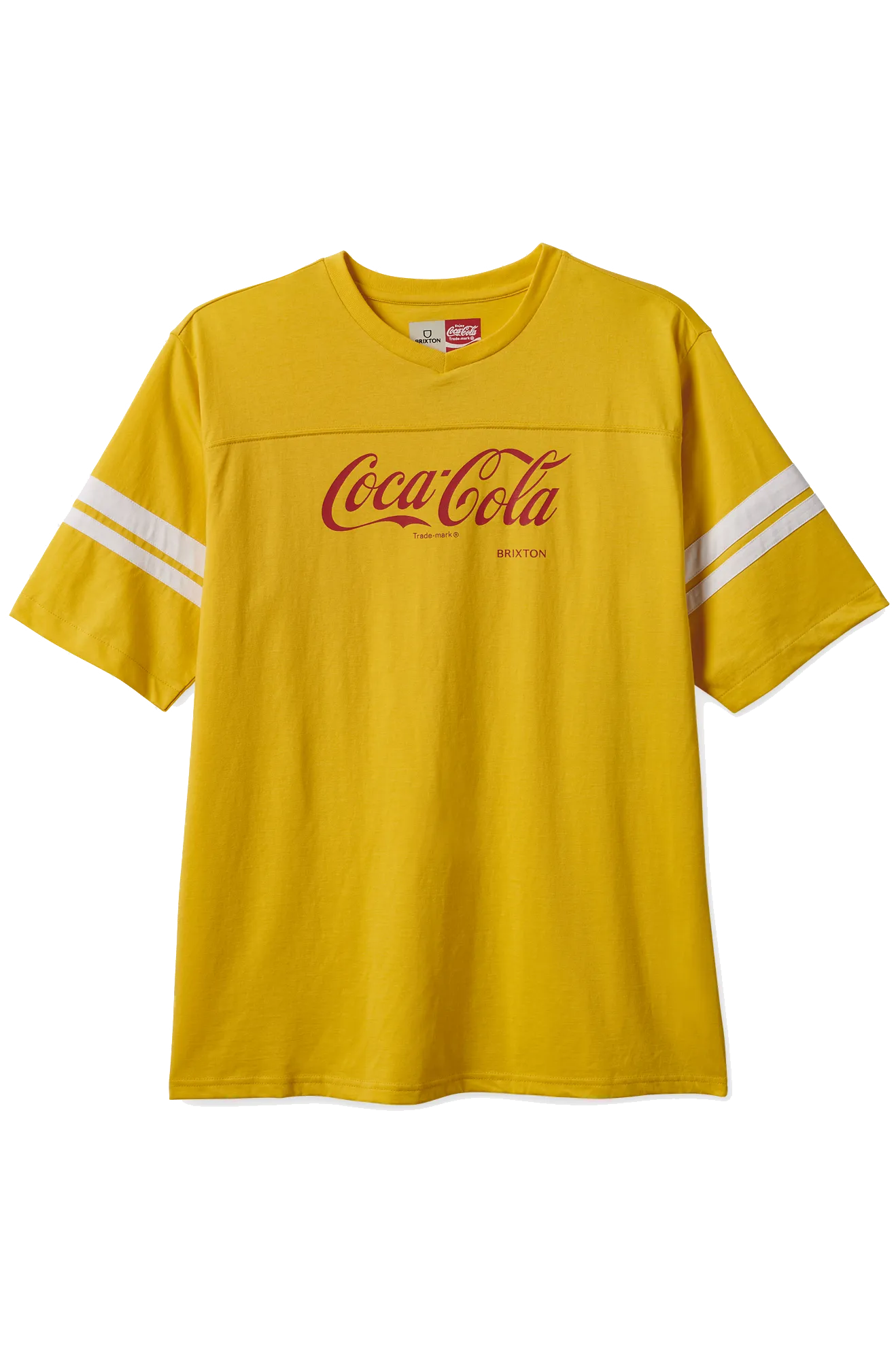 T-SHIRT BRIXTON COCA COLA CLASSIC FOOTBALL YELLOW