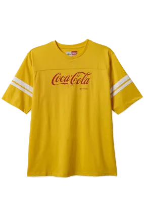 T-SHIRT BRIXTON COCA COLA CLASSIC FOOTBALL YELLOW