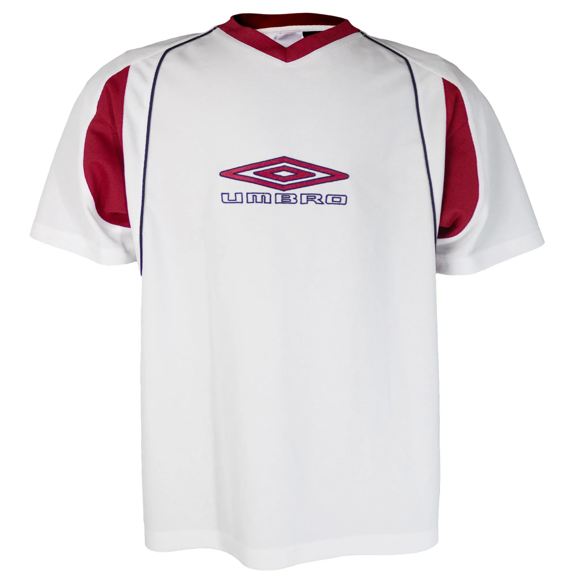 Umbro 90s Embroidered Logo Spellout Jersey T-Shirt (L)