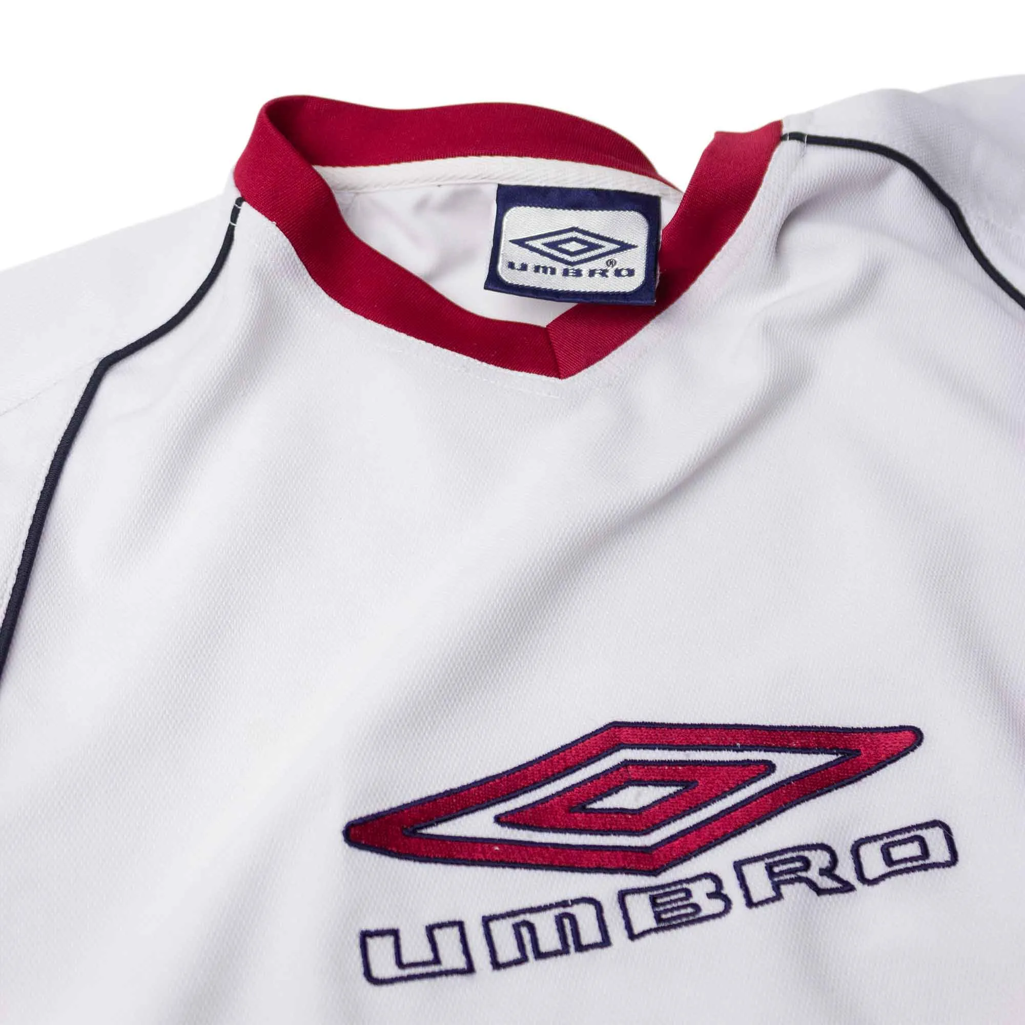 Umbro 90s Embroidered Logo Spellout Jersey T-Shirt (L)