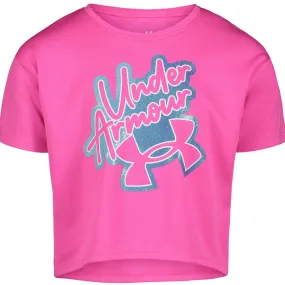 Under Armour Toddler Rebel Pink Gradient Knockout Logo S/S Tee