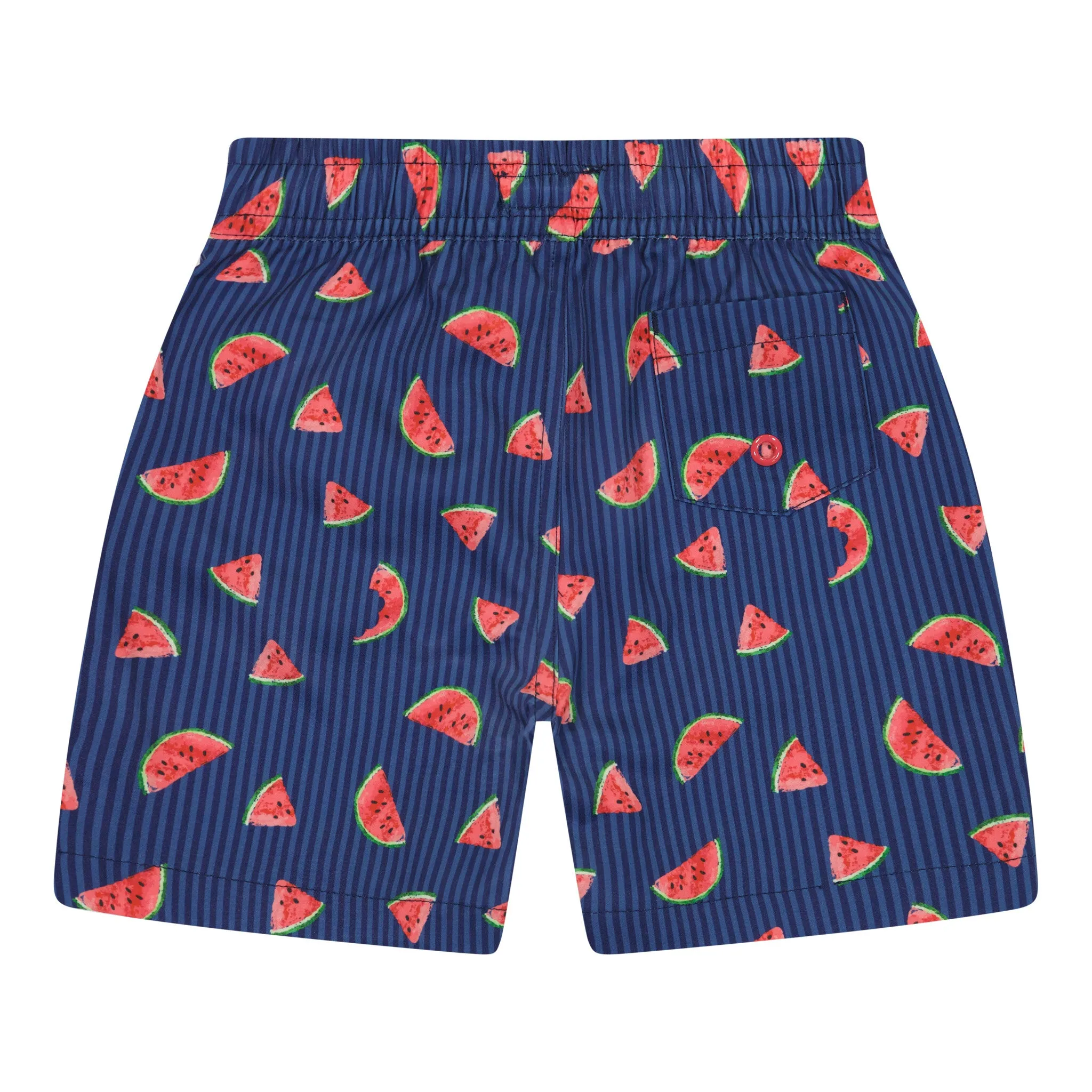 UPF 50  Watermelon Print Stretch Boardshort| Navy