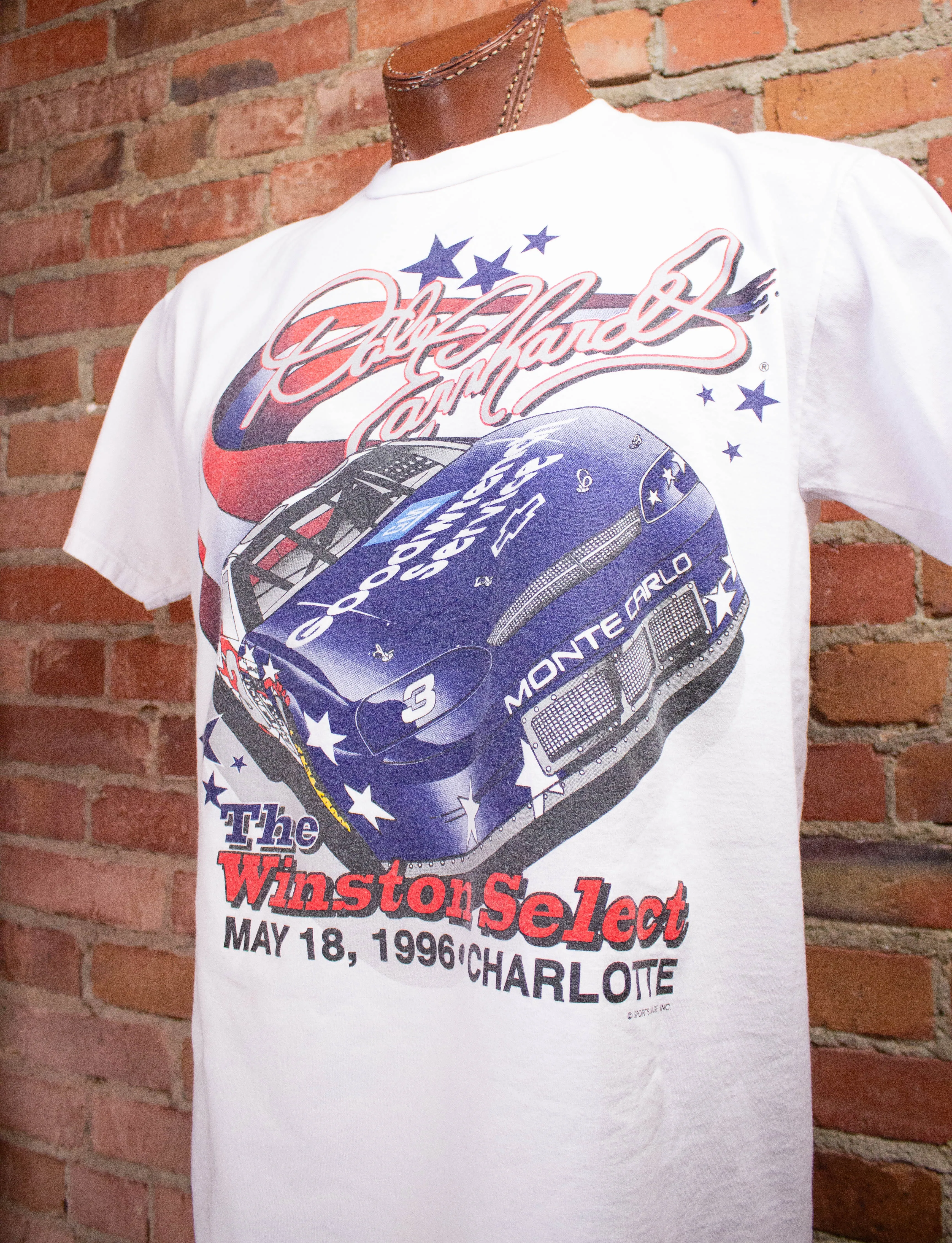 Vintage Dale Earnhardt NASCAR Graphic T-Shirt 1996 L