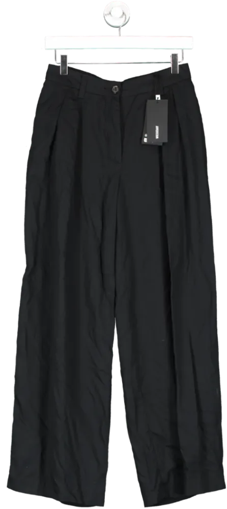 Weekday Black Hazel Trousers UK 8