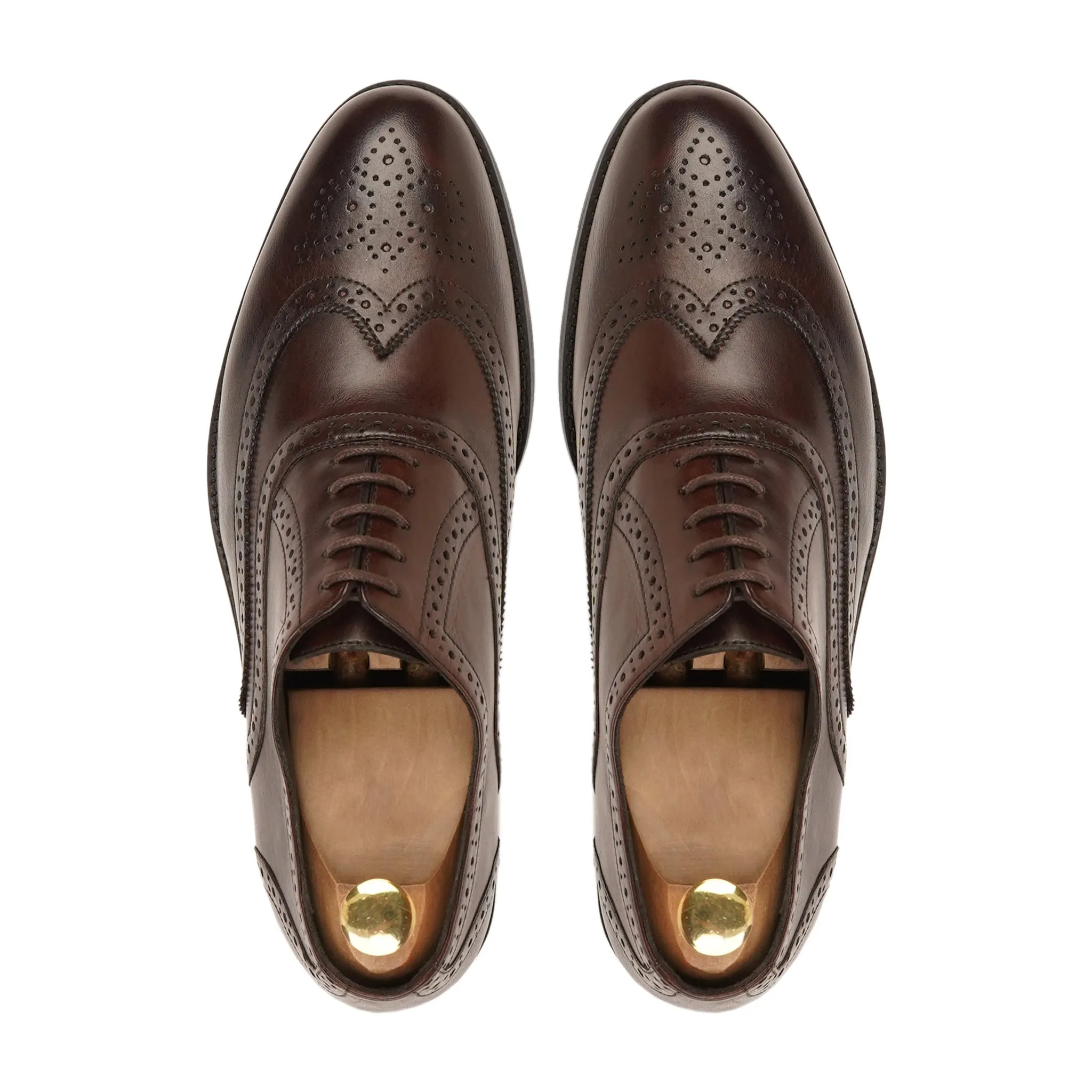 Worchester - Men's Dark Brown Calf Leather Oxford Shoe